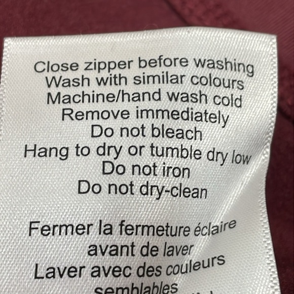 Mondetta Pullover Quarter Zip Performance Top Maroon Burgundy L - Picture 13 of 16